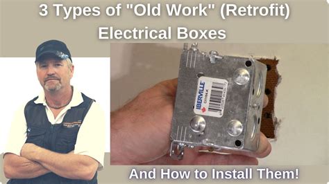 how to replace electrical outlet box|old work electrical boxes.